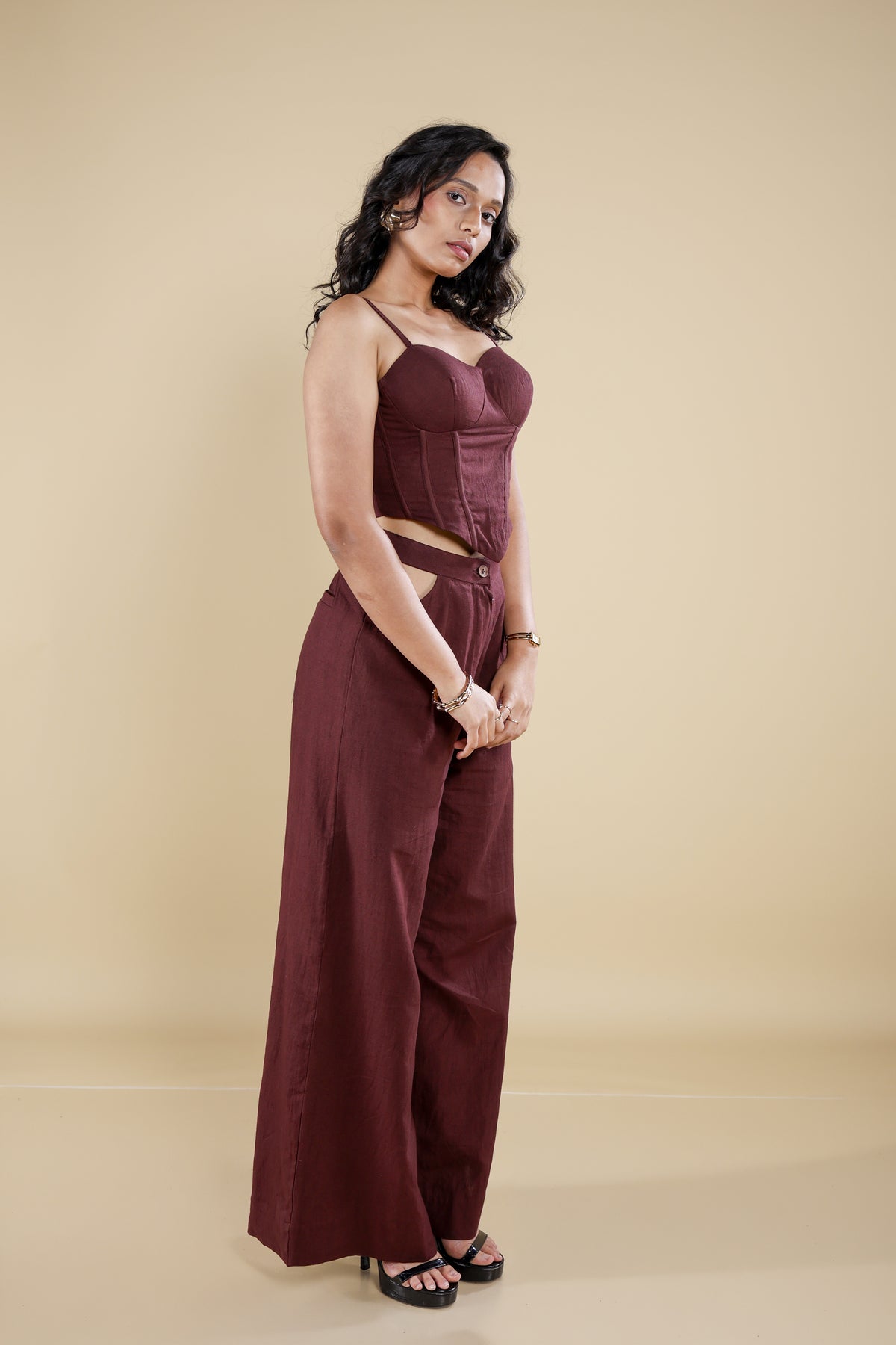 Merlot Corset Co-ord Set