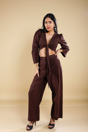 Mocha Tie Co-ord Set