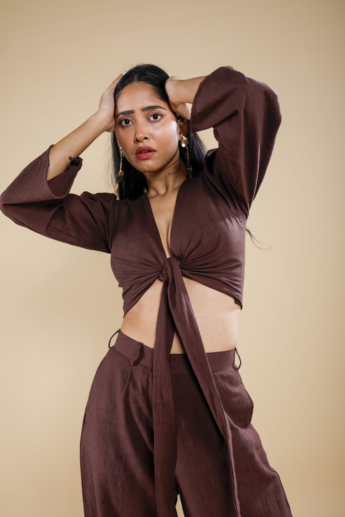 Mocha Tie Co-ord Set