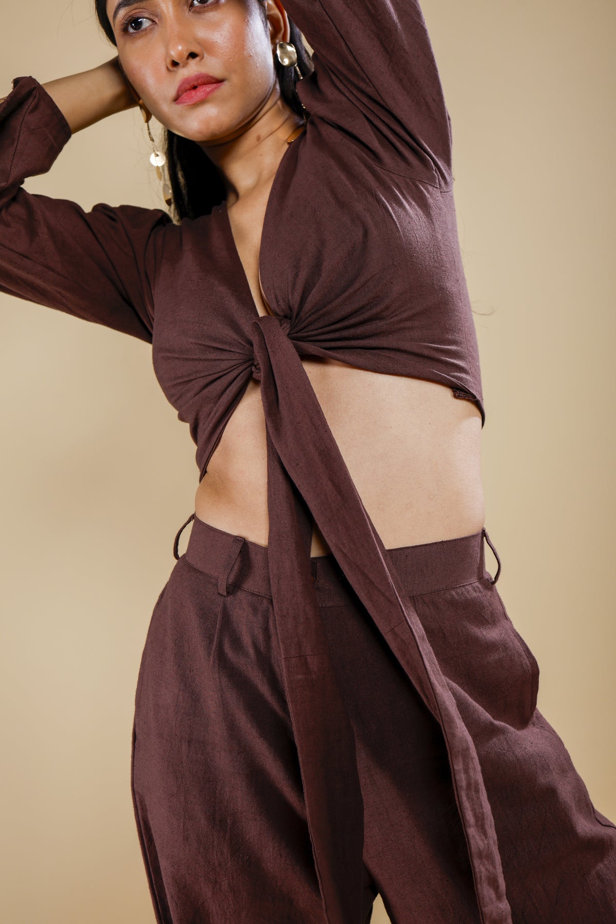 Mocha Tie Co-ord Set